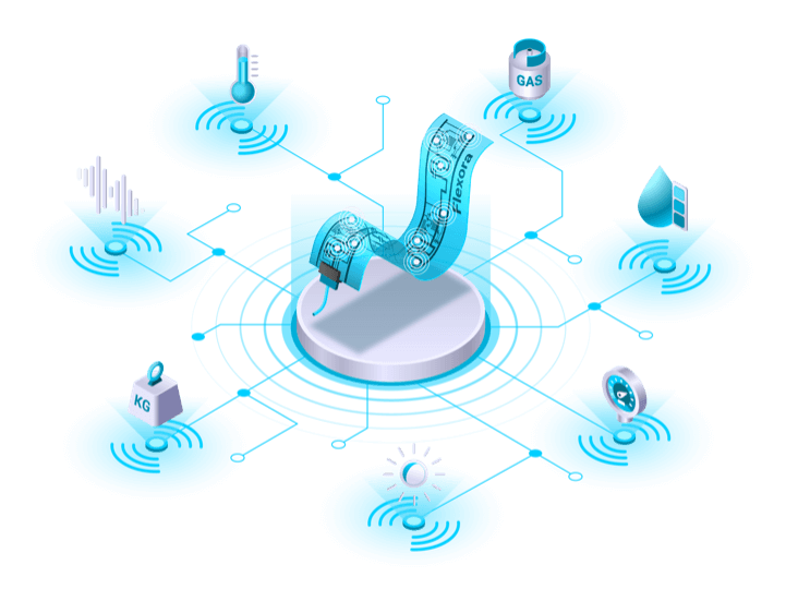 Intelligente Sensorik für großflächige Datenerfassung als Überwachungssystem/ Intelligent sensor for large-scale data acquisition as monitoring system