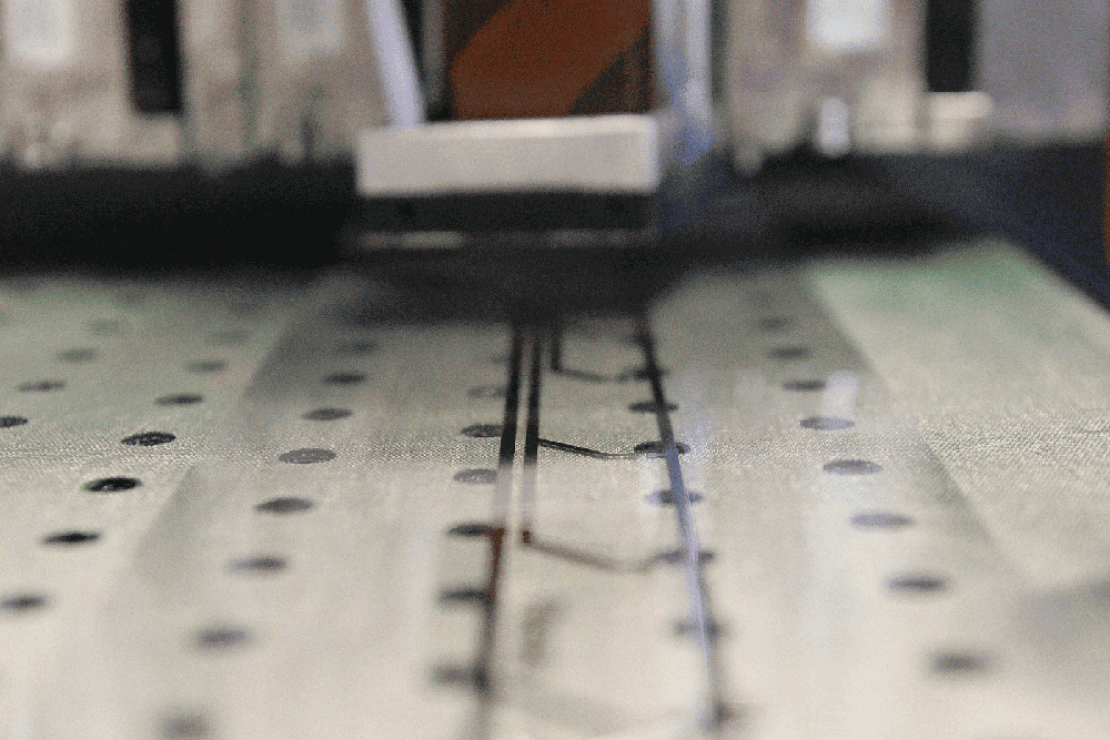 Sensorfolie gedruckte Elektronik / Sensor foil printed electronics