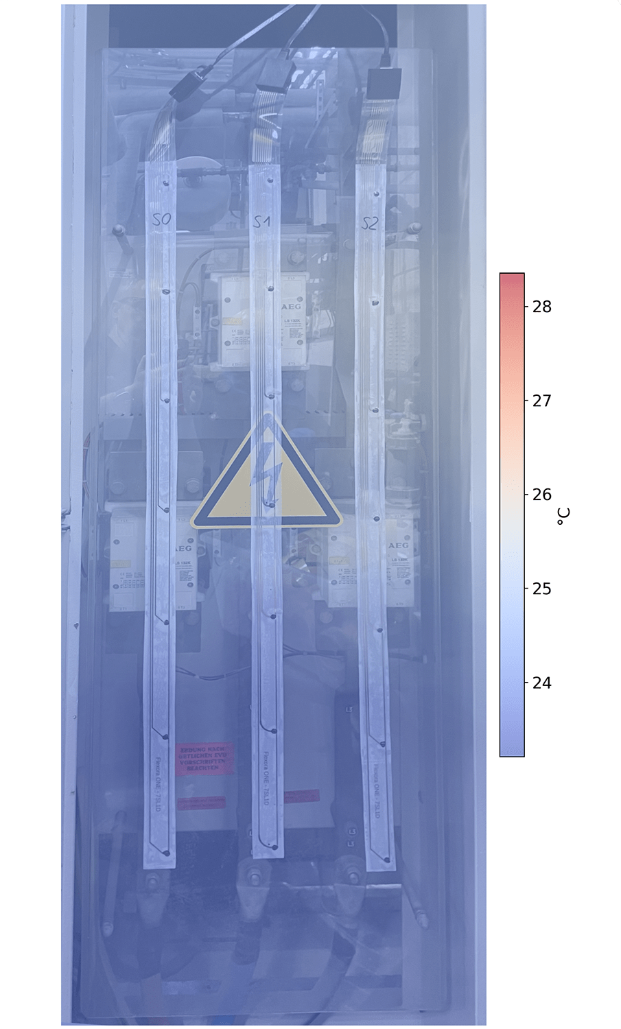 Großflächige Temperaturüberwachung: Einfache und nicht-invasive Anbringung der Sensorfolie durch Temperaturmessung Wärmespeicher / Easy, non-invasive installation of the sensor film for large-area temperature monitoring in heat storage tanks